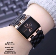 JAM TANGAN WANITA TALI RANTAI MIKA GS-7428 TANGGAL AKTIF ANTI AIR