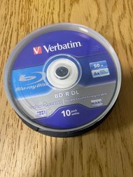 Verbatim BD-R DL Disc 碟 Dual layer Recordable 50GB 6x Speed  (10片裝,  用了2片，餘下8片全新沒有使用過, 共8片)