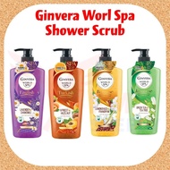 Ginvera World Spa English Shower Scrub 750ml (Lavender/Lemongrass/Rose/Green Tea/Apricot Hazelnut)