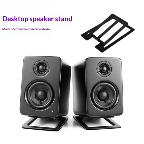 ★▲Ergonomic 2Pcs Speaker Stand for Desktop Tabletop Space Optimization Audio Support for Computer De