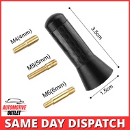 STUBBY SHORT 35mm CAR AERIAL FOR PEUGEOT 206, 207, 208, 307, 308, 406, GTI