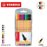 STAEDTLER POINT 88 FINELINER 10 COLOUR