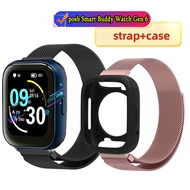 posb Smart Buddy Watch Gen 6 case Screen protector posb Smart Buddy Watch Gen 6 strap, stainless ste