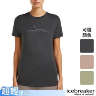 [Icebreaker] Women 100% Merino Wool Round Neck Short Sleeve Top Moisture Wicking Sports Casual Shirt