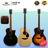 KEPMA A1CE 41 inch Grand Auditorium Semi Acoustic Guitar w K1 EQ ( A1CE-K1 / A1C 41 / A1C-41 )