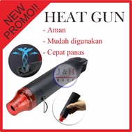 Heat Gun Blower Electric Hot Air Vinyl 220V 300W QST220 Alat Pemanas Segel Botol Plastik Blower HP