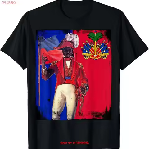 Heroes of Haiti Jean Jacques Dessalines 1804 T Shirt vintage Washed streetwear Stretched Stylish fas