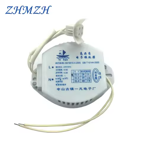 T6 T5 T9 220V Electronic Ballast 22W 32W 40W 55W Rectifier For G10Q Annular Tubes Circular Tube Ceil