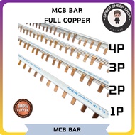 [ MCB BAR ] *1P *2P *3P *4P MCB BAR PVC INSULATED MCB BAR / MCB COPPER BUS BAR WITH PVC INSULATED