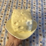 Jumbo Cheese Cube Stress Ball Big Cheese Shapeable Squeeze Ball Non-Bounce Fidget Toy ASMR Sensory A