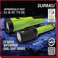 SUPAKU EXPLOSION PROOF LED FLASHLIGHT / LED LIGHT AA BATTERY  (AFW-SP3 / AFW-SP4) TORCH LIGHT INTRIN