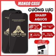 Sharp Aquos Sense 9 / Wish 4 full HD transparent tempered glass protects the entire screen