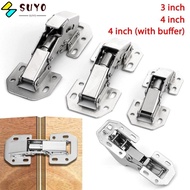 SUYO Spring Hinges, 90 Degree Soft Close Cabinet Hinge, Noiseless Hidden Concealed No Pre-drilled Furniture Hinge Home