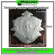 Wrought plate iron fence door ornament shield model