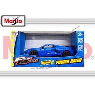 Maisto Chevy 2020 CHEVROLET CORVETTE C8 STINGRAY COUPE Z51 Sky Blue Racing Sports 36 43 Diecast Car 