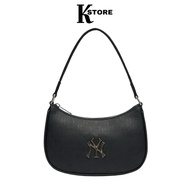 MLB NY Yankees Hobo Bag – Embossed Monogram Leather Sling Bag Wanita