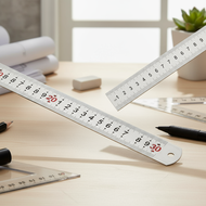 Brutfuner 100cm Stainless Steel Flexible Ruler - 1m Metal Measuring Tape for DIY School Office