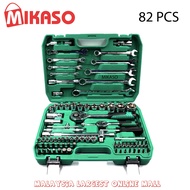 82 pcs Socket Set Ratchet Box Socket Set Box Set Spanner Set Wrench Set Tools Set MIKASO