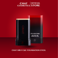 CHAT Silky C&E Foundation Stick ฉัตร ซิลค์กี้ ซีแอนด์อี ฟาวเดชั่น สติ๊ก (รองพื้นเนื้อครีมแบบแท่ง  เค