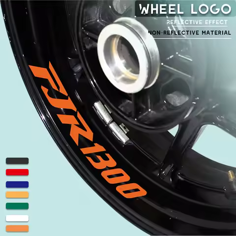 Motorcycle wheel logo sticker reflective moto rim tire accessories decorative decals for YAMAHA FJR1