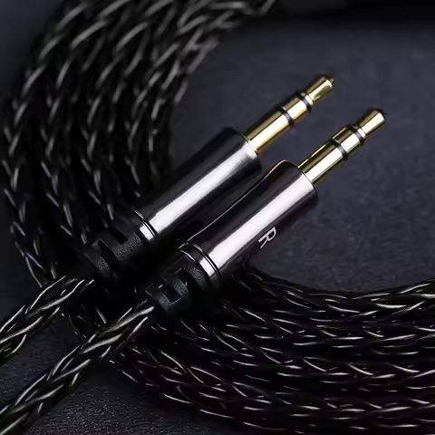OPENHEART 16 Core Headphone Cable 1 to 2 jack dual 3.5/2.5/4.4mm/XLR Balance Cable For HIFIMAN DENON