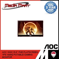 AOC 16G3 15.6" FHD FLATSCREEN 1PS 144HZ POTABLE GAMING MONITOR