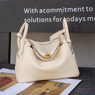 ✨8.18 Genuine Leather Lindi Bag togo First Layer Cowhide Large Capacity Pillow Bag Fashion