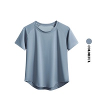Yoga Tops Sportswear Woman Gym Shirts Breathable Quick Dry Short Sleeve Workout T Shirt Jogger Runni
