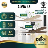 DEKA FIERO Fan FIERO ALVIA 48 Inch 5 Blades 24 Speed DC Motor With Remote Control Ceiling Fan Kipas 