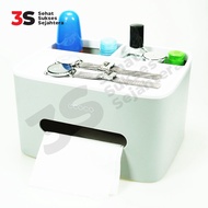 Jfactory ECOCO Storage Box Office Desk Case Organizer Storage Box Gray