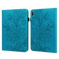 全城熱賣 - 蕾絲花壓花平板皮套 適用於華為MatePad Pro 10.8 2021 / 2019（藍色）