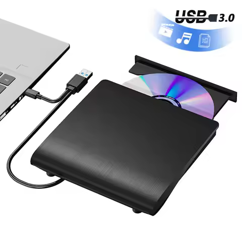 USB 3.0 USB C External CD/DVD RW Drive Read Burner Portable DVD Player Optical Drives For Laptop PC 