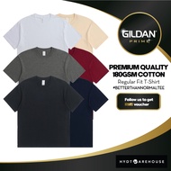 GILDAN PRIME x HYDT WAREHOUSE Premium Cotton 180gsm T-Shirt Unisex Adult Regular Fit Combed Tshirt B