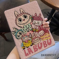 Labubu Labu iPad2025 Protective Case 37cm Air6 Book Type Pro Apple 8/9/10 Generation Flip Case
