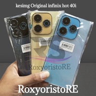 Cessing Kesing housing fullset infinix Hot 40i X6528B Backdoor + Bezzel Ring Camera