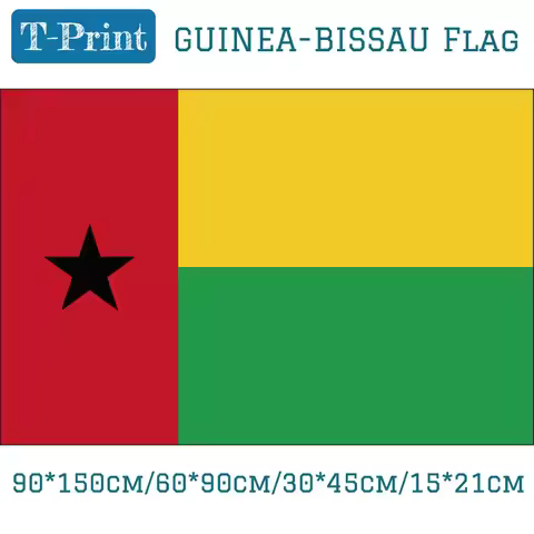 The Republic of Guinea-Bissau National Flag 90*150cm 60*90cm 15*21cm 30*45cm Car Flag 3x5ft Banners 
