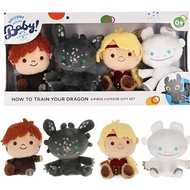 How to Train Your Dragon 4 Pcs Cuteeze Set 6" Hiccup, Toothless, Astrid, & Light Fury Officially Lic
