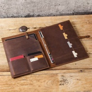 Danh Bạ Họ Da Bò Da Chính Hãng Dành Cho iPad Pro 12.9 Inch 2019 Kinh Doanh Folio Cover Với Bút Chì G
