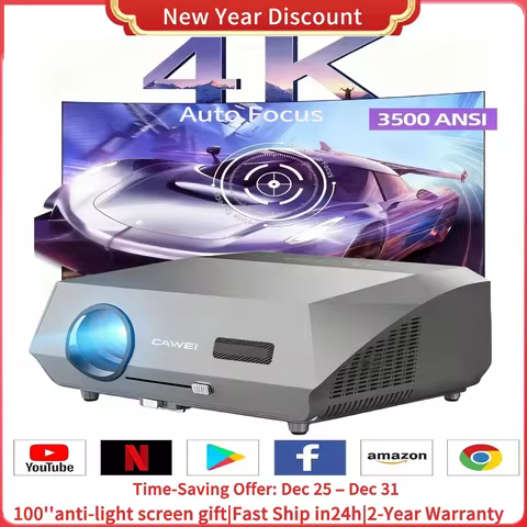 4K home theater Projector 3500 ANSI auto focus full hd 2.4+5G dual wifi android tv HDR video project