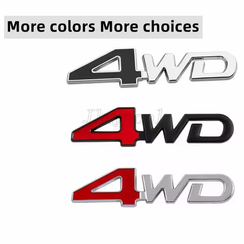 3D Metal Letters 4WD Car Rear Trunk Fender Emblem Badge Sticker Decals car Accessories