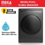 WHIRLPOOL FWEB10502GG 10.5KG FRONT LOAD WASHER (4 TICKS)
