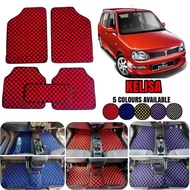 PERODUA KELISA CARPET  5pcs(set) For Perodua Kelisa Thai Style Carpet Floor Car Mat Checkmate Dadu D