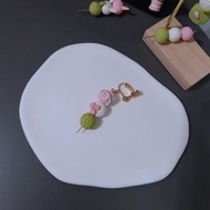 【甜點日－三色糰子ver.】和菓子B款　　　　　　垂墜耳環