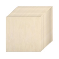 12inch 2mm Thick Craft Basswood Smooth Board Unfinished Square for Laser Cutting, Wood Burning, Buil