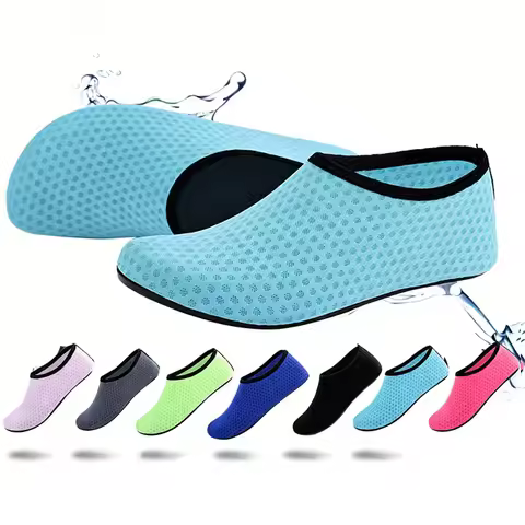 Outdoor Men Women Couple Travel Beach Shoes - Breathable Quick-Dry Non-Slip Fitness Wading Shoes for