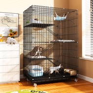 4-Layer Foldable Cat Cage Indoor House Large Size Durable There Is A Tray. Suitable For Cats Of All 