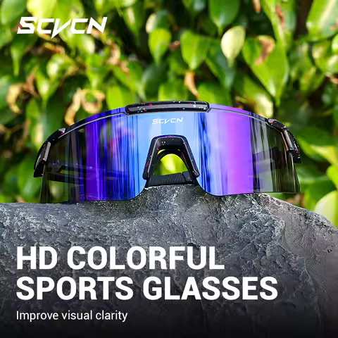 SCVCN Men Photochromic Cycle Sunglasses for Cycling Glasses Mountain Bike Road Bicycle Eyewear Cycle