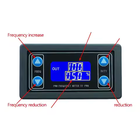 1Hz-150Khz Signal Generator PWM Board Module Pulse Frequency Duty Cycle Adjustable Module LCD Displa