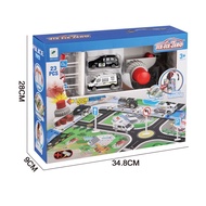 Toy car2an eject car track with multifunction map bag six six zero car track