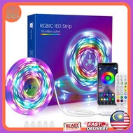 RGBIC ARGB Light Strip Bluetooth Apps Music Sync 2.4G Remote Usb RGB Tv Monitor Ambient